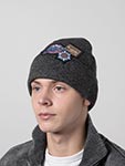 Шапка MITCHELL NESS арт. HCFK4341-UJAYYPPPBLCK Utah Jazz NBA (черный)